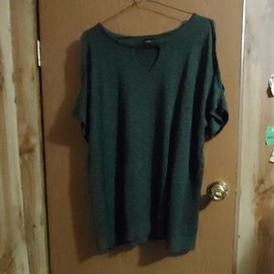 Torrid cold shoulder short sleeve sweater